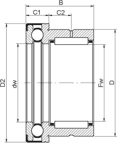 Подшипник NKX закрытого типа
