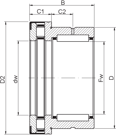 Подшипник NKXR закрытого типа