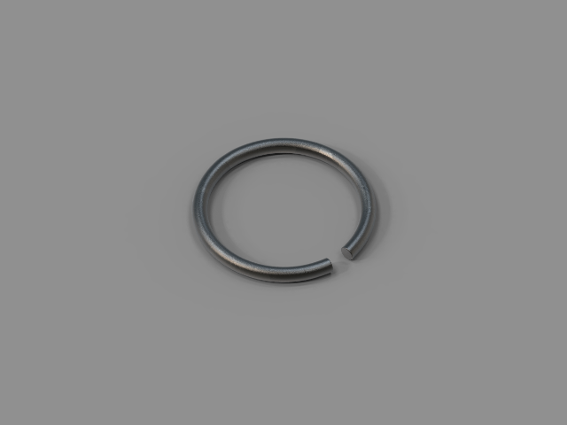Стопорное кольцо круглого сечения