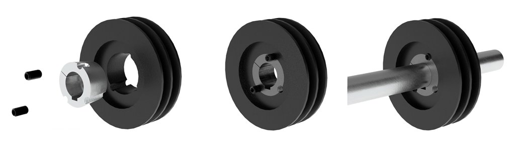 Установка шкива на вал